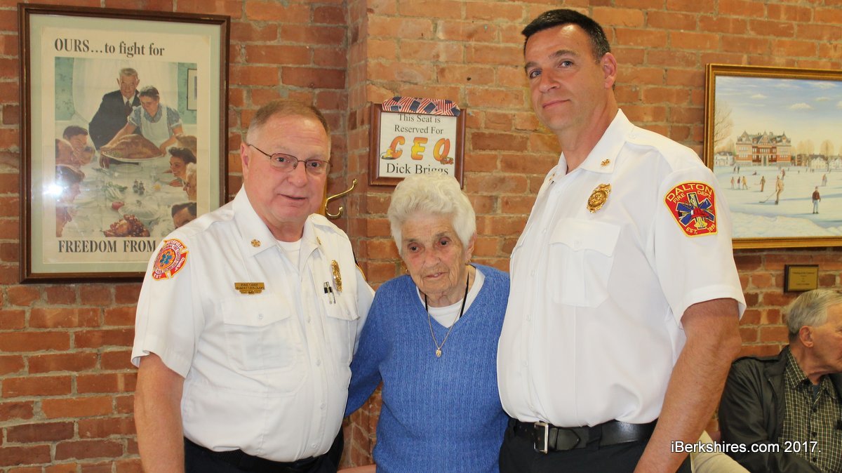 Berkshire Fire Chiefs Donate to Senior Center in Honor of