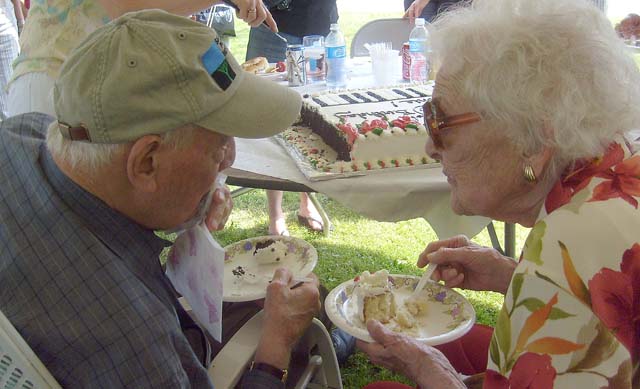 Herb Hall and Bennie Madigan talk about old times